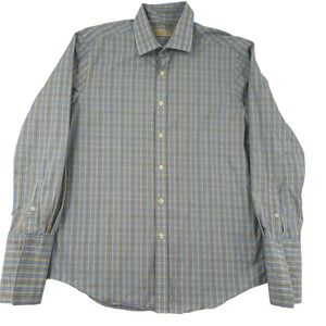 Michael Michael Kors  Men Lg Slim Fit Business Dress Shirt Long Sleeves Cuffed